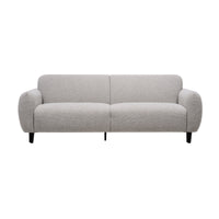 Almerio 3 Seater Fabric Sofa Champagne Grey