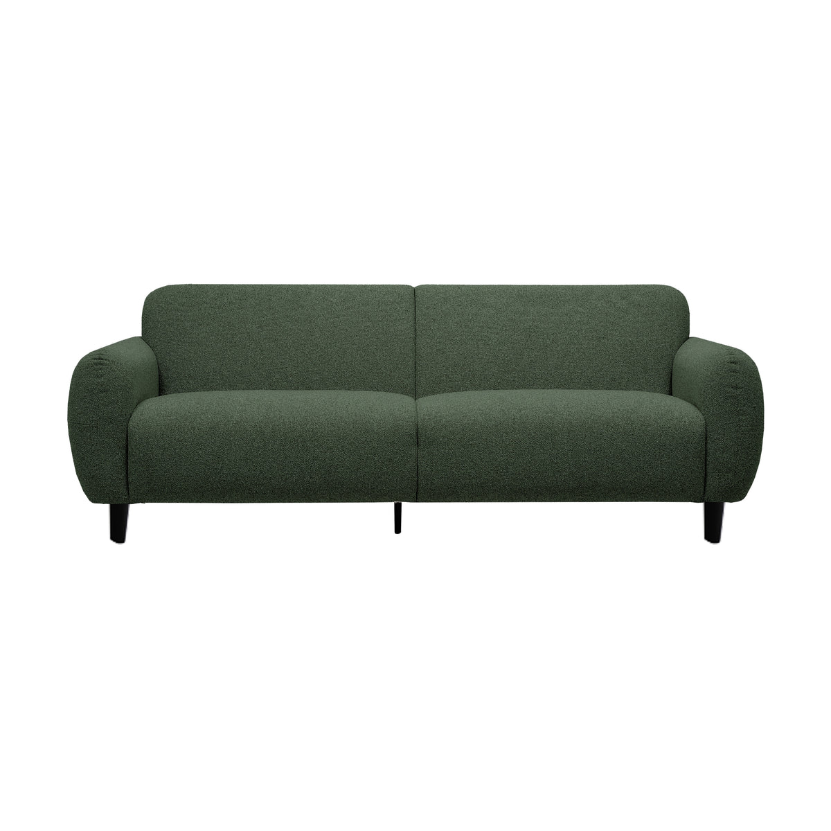 Almerio 3 Seater Fabric Sofa Green