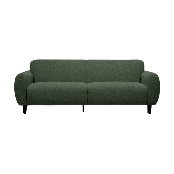 Almerio 3 Seater Fabric Sofa Green
