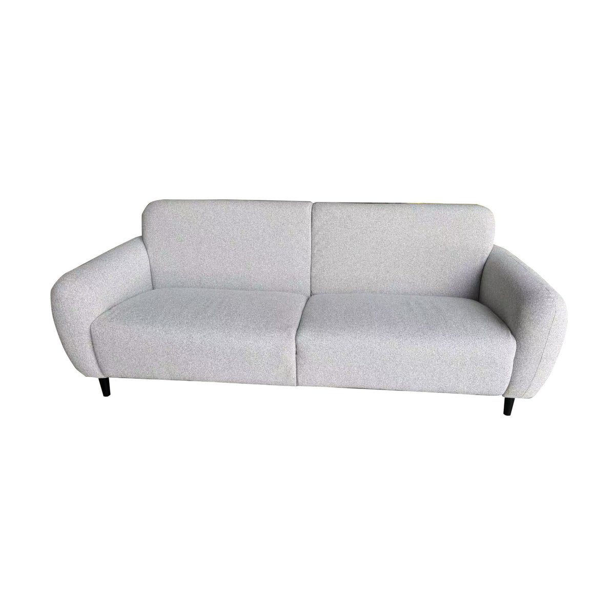Almerio 3 Seater Fabric Sofa Silver