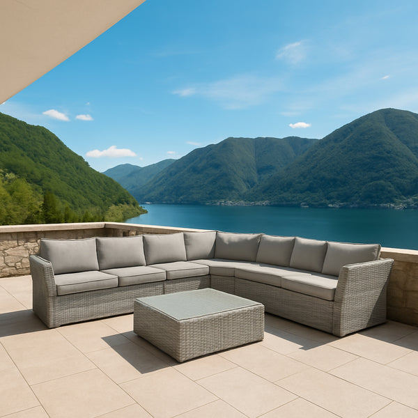 Amalfi 5pc Outdoor Corner Lounge with Coffee Table