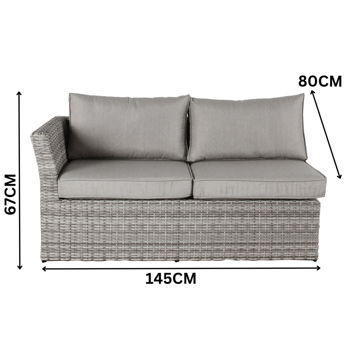 Amalfi 5pc Outdoor Corner Lounge with Coffee Table