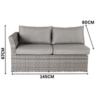 Amalfi 5pc Outdoor Corner Lounge with Coffee Table