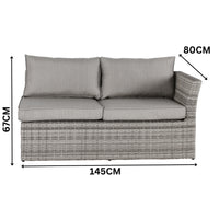 Amalfi 5pc Outdoor Corner Lounge with Coffee Table