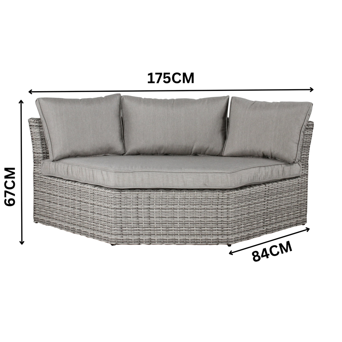 Amalfi 5pc Outdoor Corner Lounge with Coffee Table