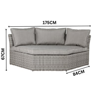 Amalfi 5pc Outdoor Corner Lounge with Coffee Table
