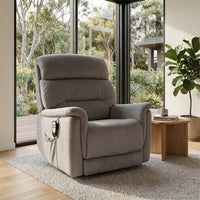 Amelia Dual Motor 200kgs Recliner Lift Chair Dark Grey