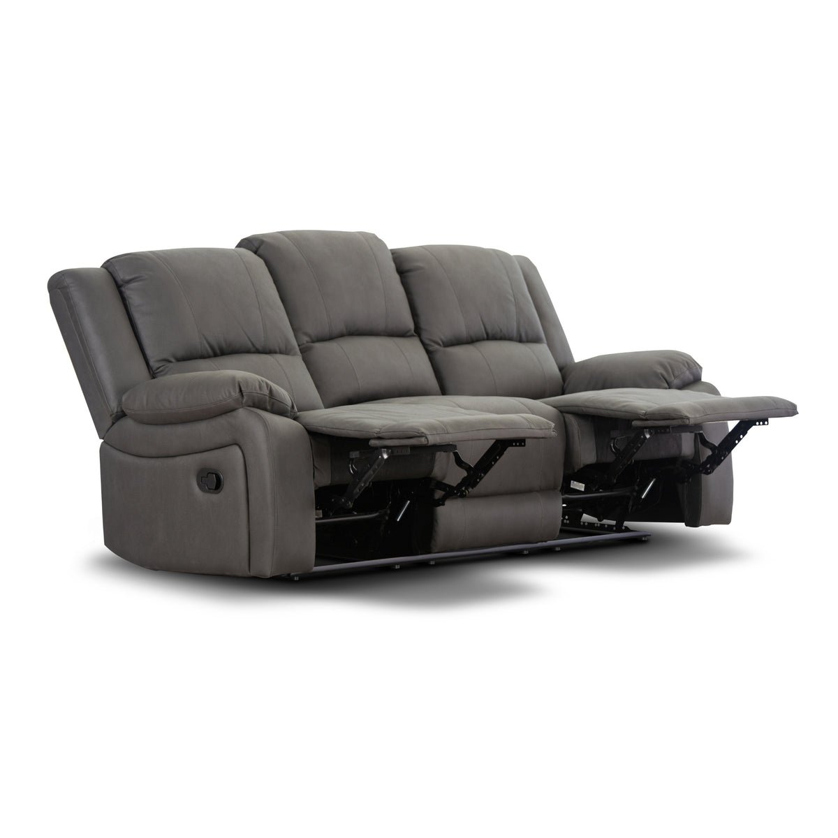 Anderson Fabric Electric Recliner Sofa Lounge Chair LATTE Light Grey 1 + 3 Seater
