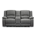Anderson Fabric Electric Recliner Sofa Lounge Chair LATTE Light Grey 2 Seater