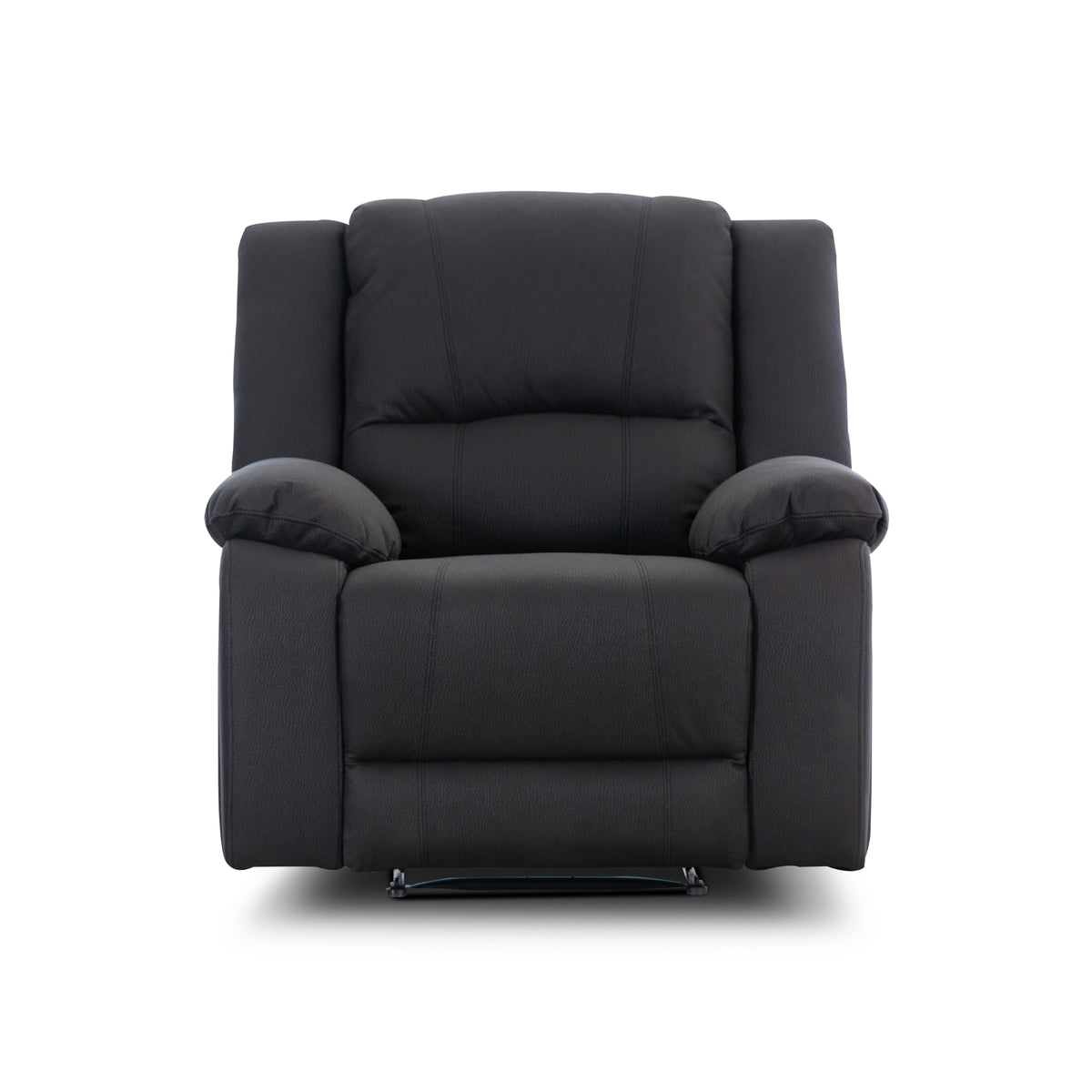 Anderson Fabric Electric Recliner Sofa Lounge Chair JET Dark Grey 1 + 1 Seater