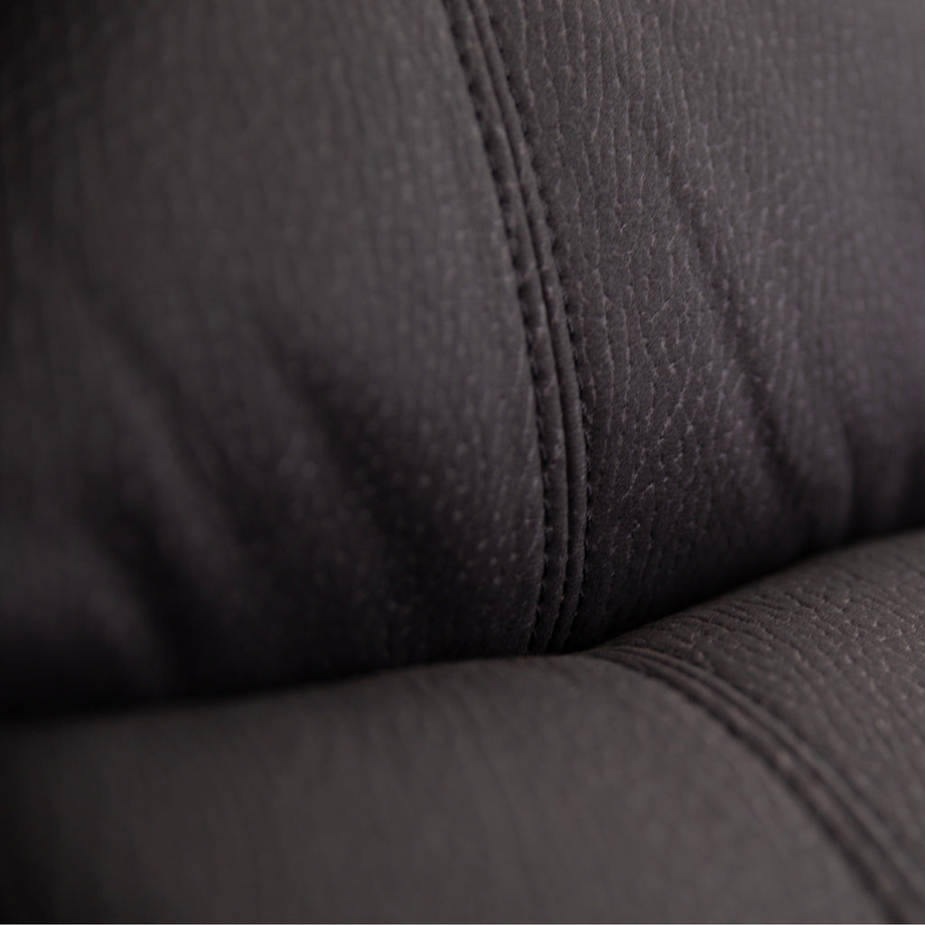 Anderson 3+1+1 Seater Fabric Manual Recliner Sofa Lounge Chair Set JET Dark Grey 