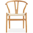 Anemone  Set of 2 Wishbone Dining Chair Beech Timber Replica Hans Wenger Natural