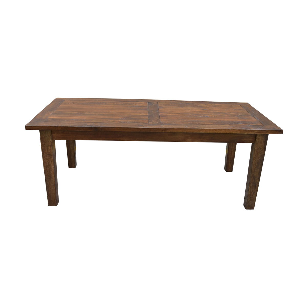 Antique 210cm Dining Table Solid Mango Wood Frame Brown