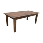 Antique 210cm Dining Table Solid Mango Wood Frame Brown