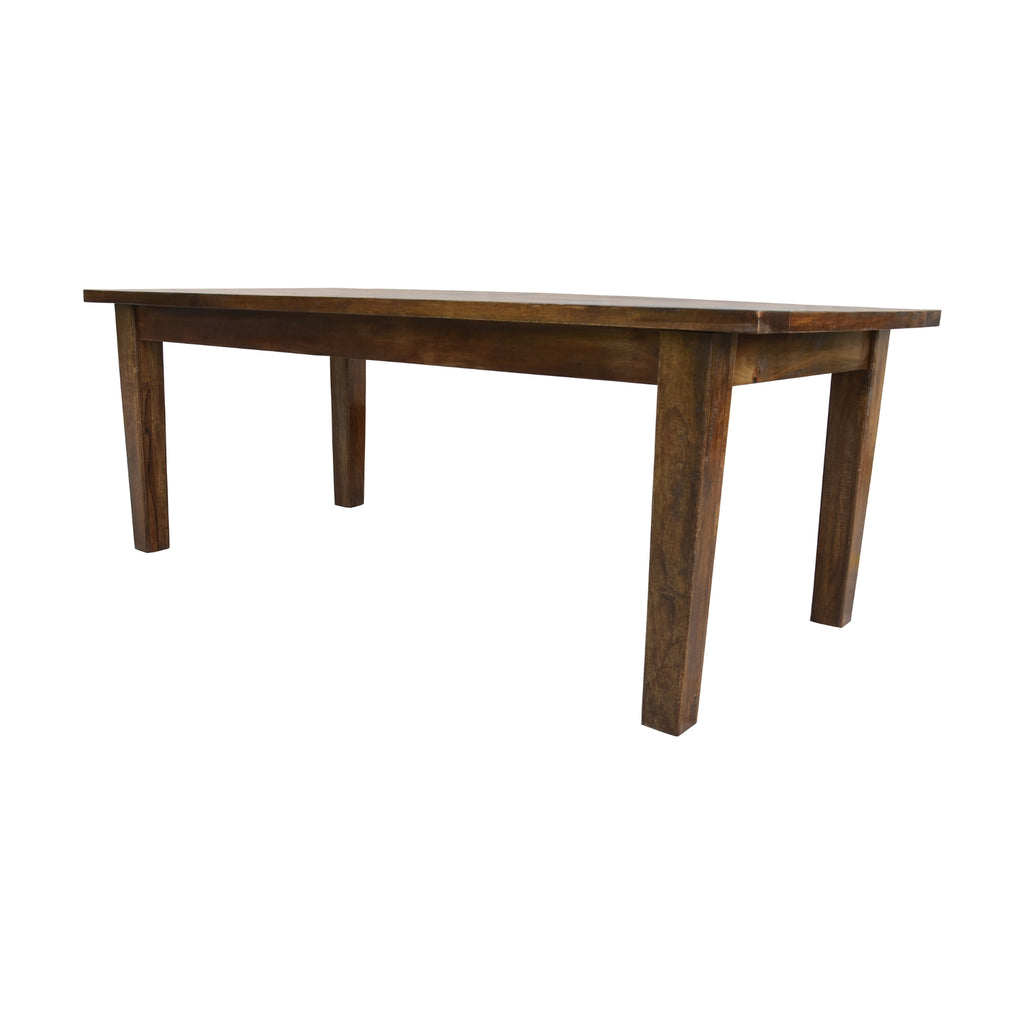 Antique 210cm Dining Table Solid Mango Wood Frame Brown
