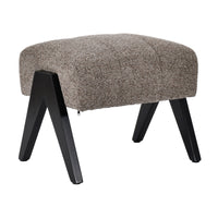 Arbor Fabric Accent Chair Foot Stool Fawn Grey