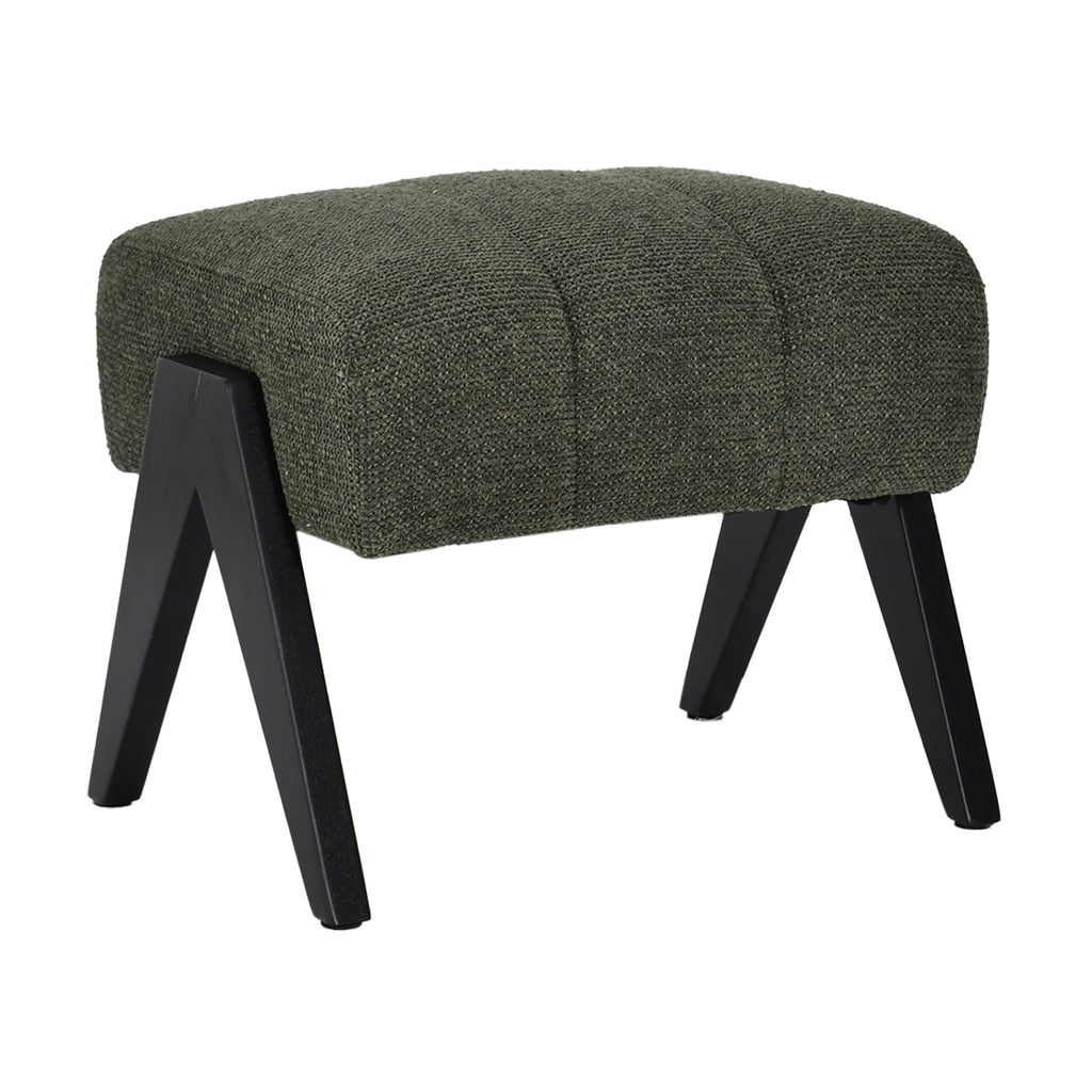 Arbor Fabric Accent Chair Foot Stool Green
