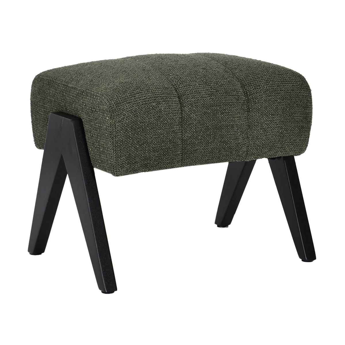 Arbor Fabric Accent Chair Foot Stool Green