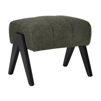 Arbor Fabric Accent Chair Foot Stool Green