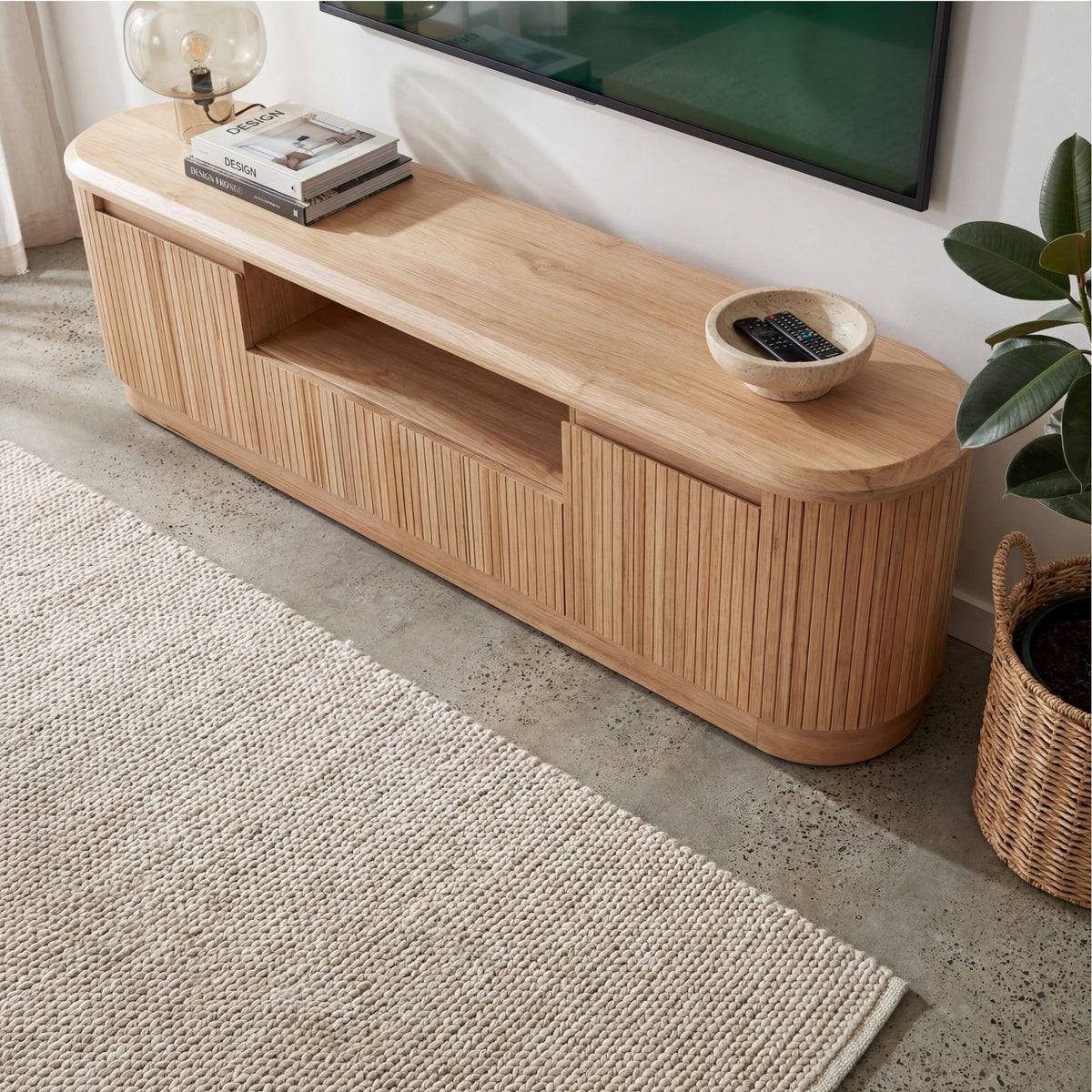 Arushi 180cm ETU Entertainment TV Unit Natural