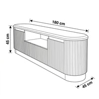 Arushi 180cm ETU Entertainment TV Unit Natural