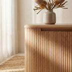 Arushi 200cm Buffet Table Storage Cabinet Natural