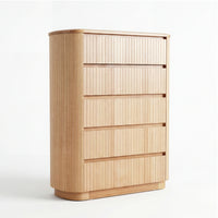 Arushi Tallboy Chest of 5 Drawers Natural