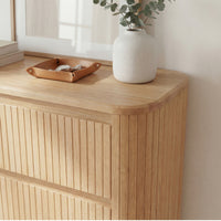 Arushi Tallboy Chest of 5 Drawers Natural