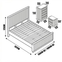 Arushi Tallboy Chest of 5 Drawers Natural