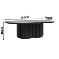 Arvin 130cm Coffee Table Black