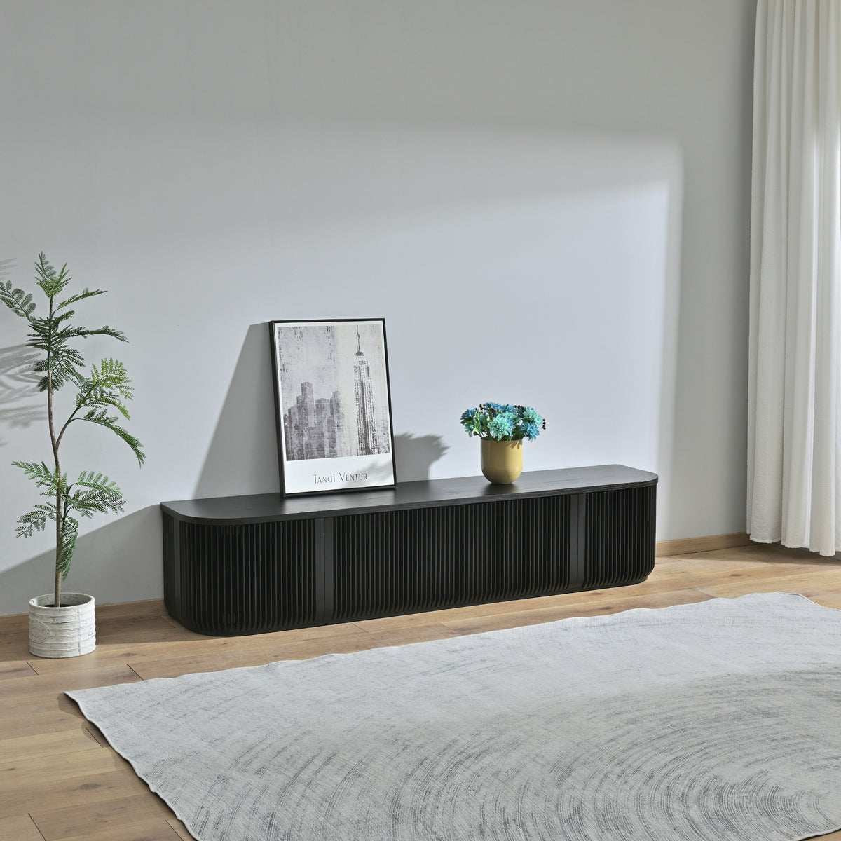 Arvin 215cm ETU Entertainment TV Unit Black