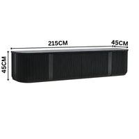 Arvin 215cm ETU Entertainment TV Unit Black