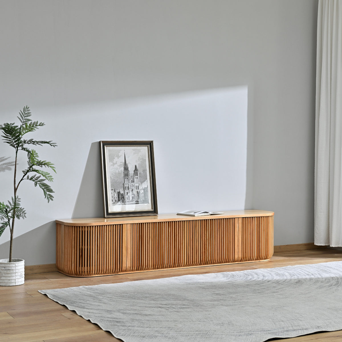Arvin 215cm ETU Entertainment TV Unit Natural