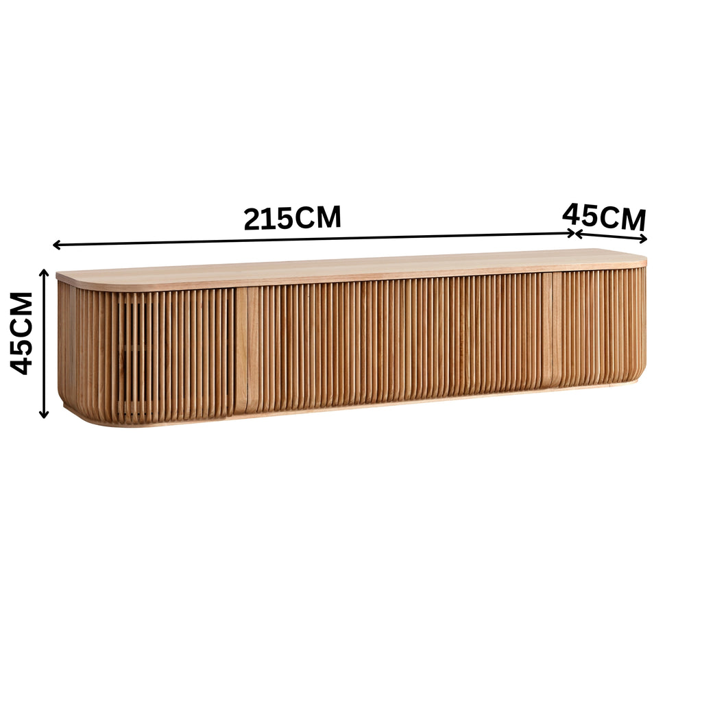 Arvin 215cm ETU Entertainment TV Unit Natural
