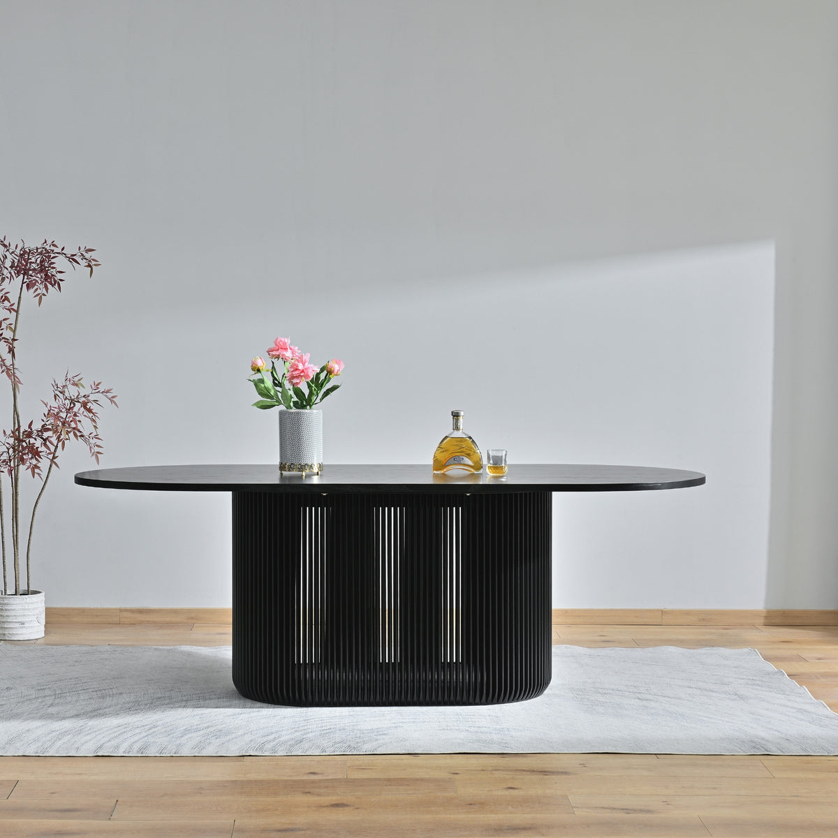 Arvin 220cm Ovan Dining Table Black