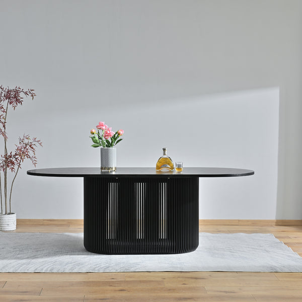 Arvin 220cm Ovan Dining Table Black