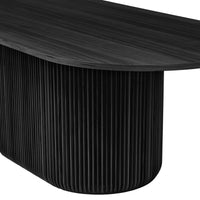Arvin 220cm Ovan Dining Table Black