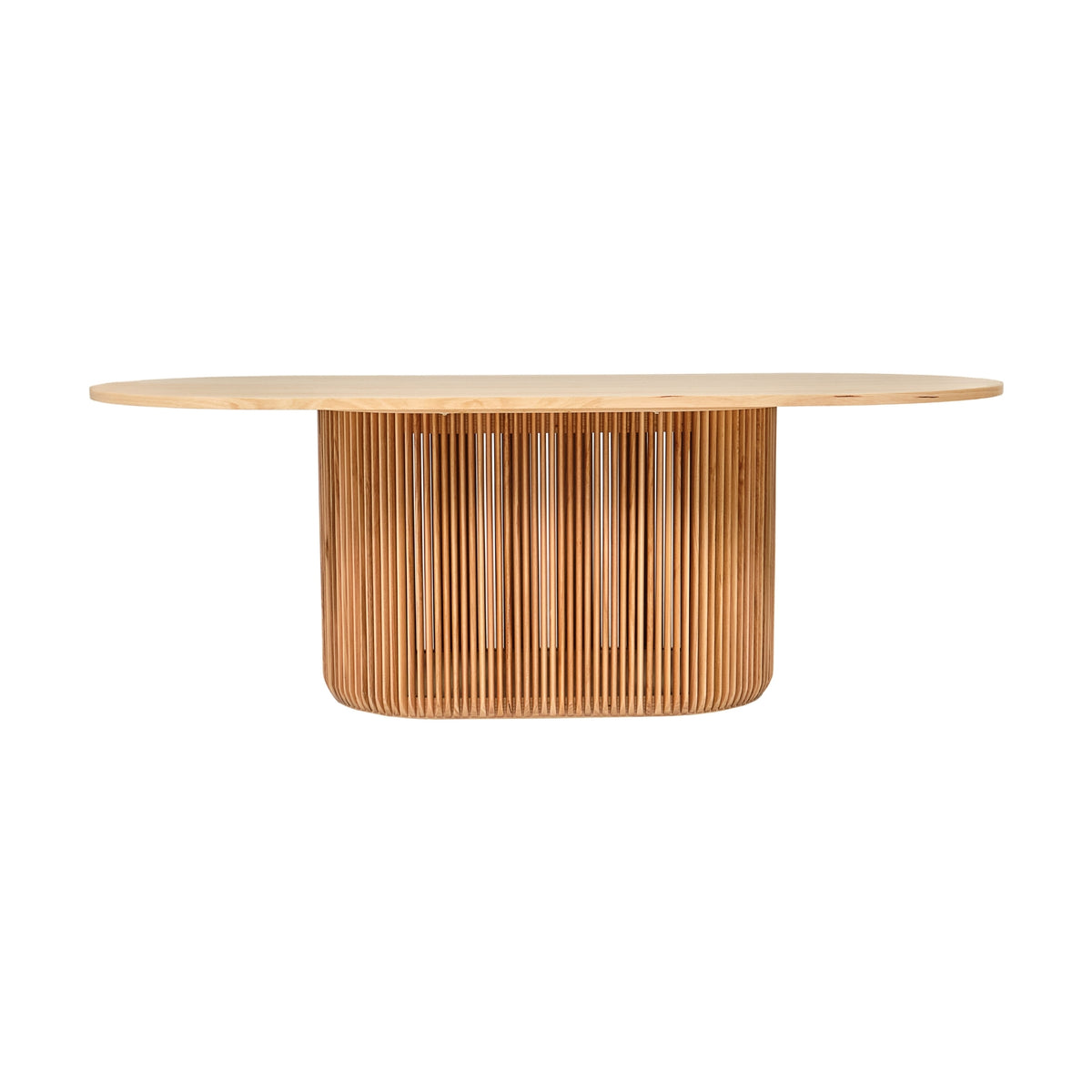 Arvin 220cm Ovan Dining Table Natural