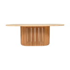 Arvin 220cm Ovan Dining Table Natural
