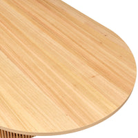 Arvin 220cm Ovan Dining Table Natural