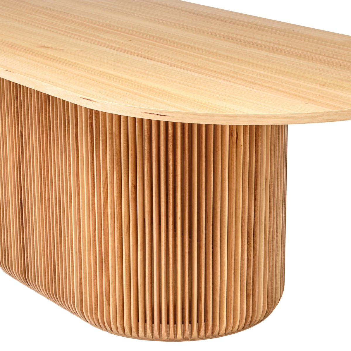 Arvin 220cm Ovan Dining Table Natural
