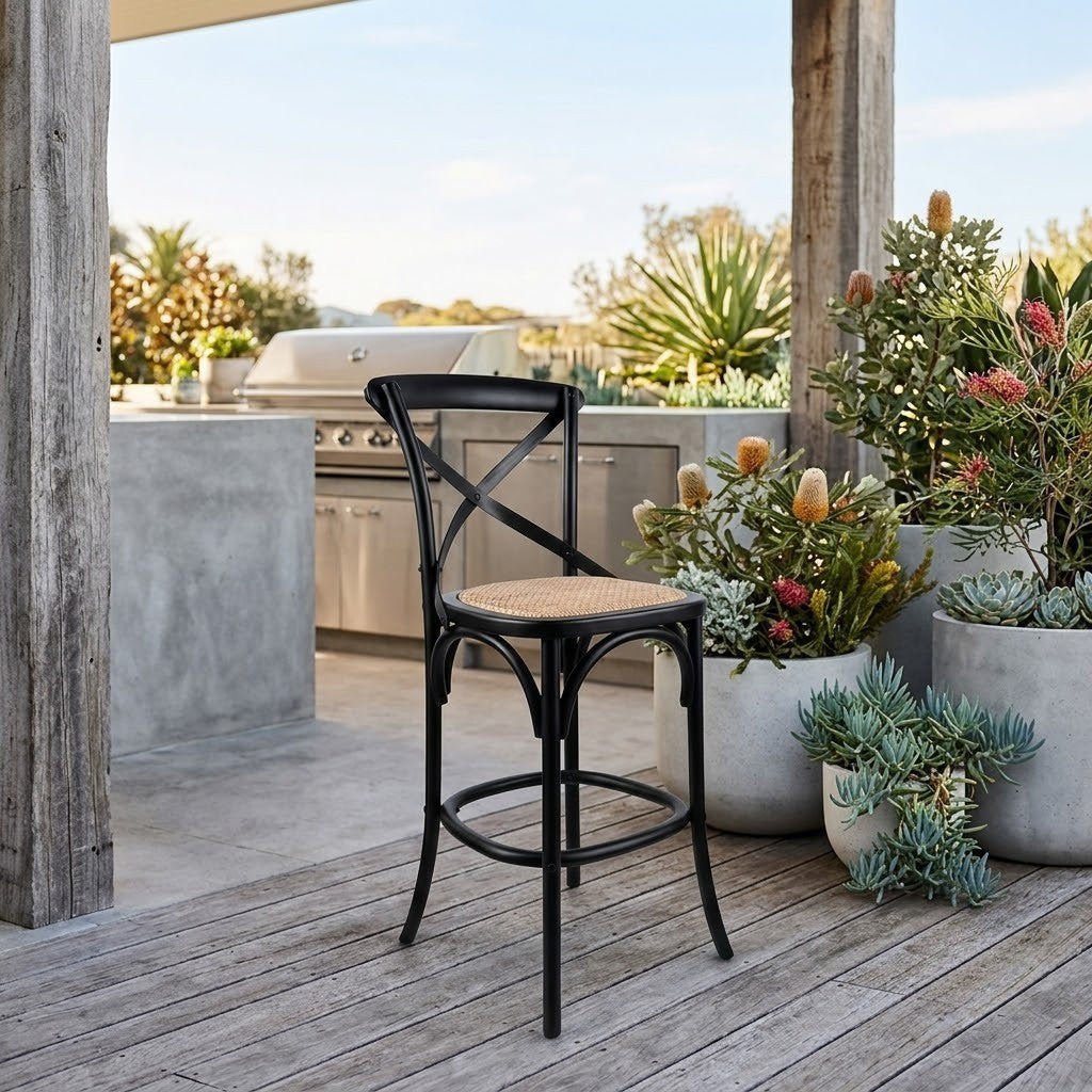 Aster Bar Stools Chair Black