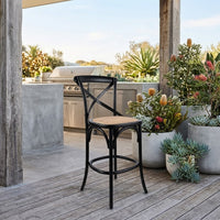 Aster Bar Stools Chair Black