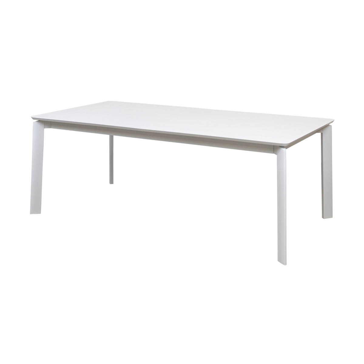 Ataman 11pc Set Outdoor Dining 200-300cm Extension Aluminium Table 10 Chair White
