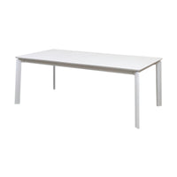 Ataman 11pc Set Outdoor Dining 200-300cm Extension Aluminium Table 10 Chair White