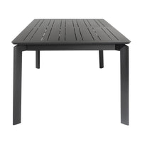 Ataman 200-300cm Extension Aluminium Outdoor Dining Table Dark Grey