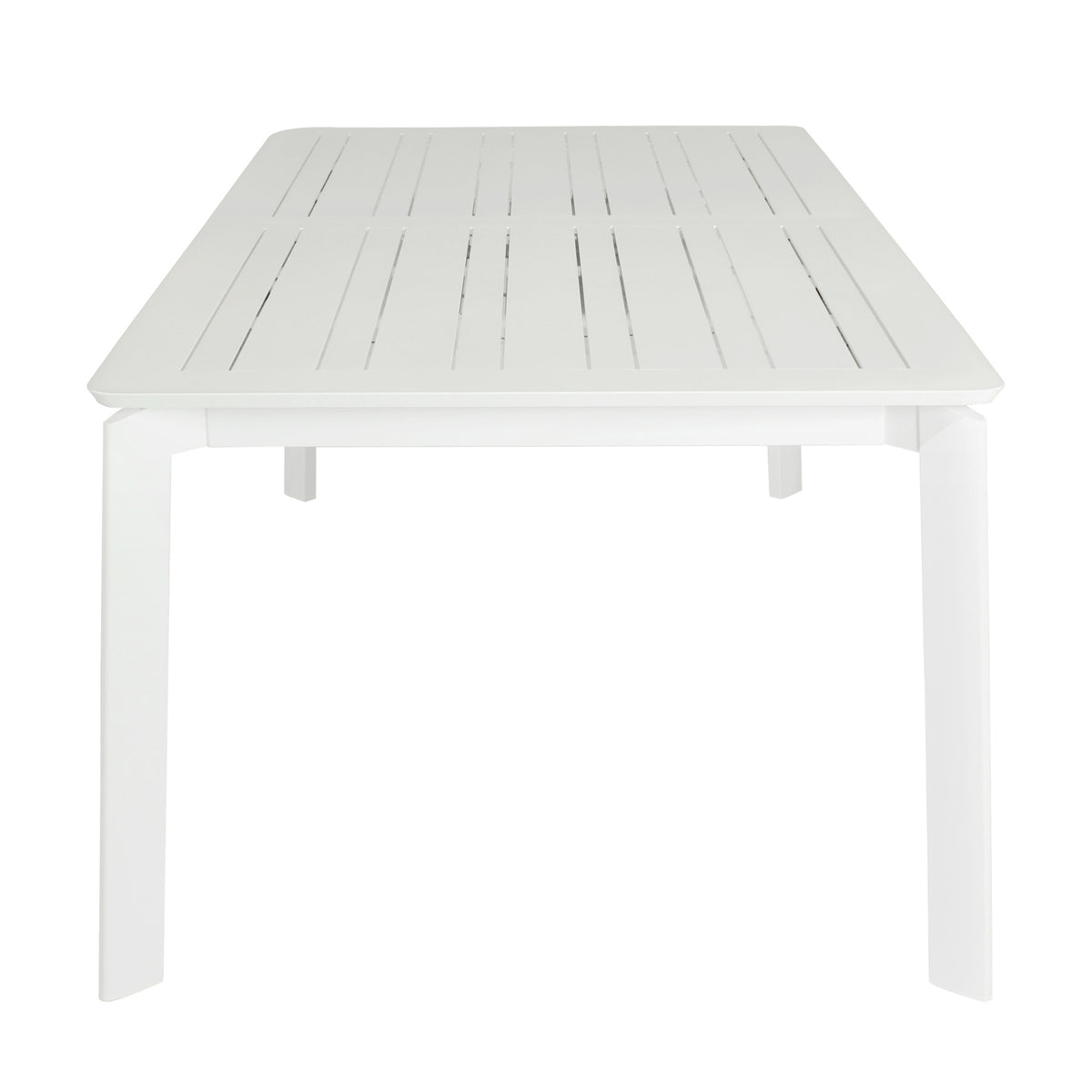 Ataman 200-300cm Extension Aluminium Outdoor Dining Table White