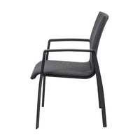 Ataman 2pc Set Aluminium Outdoor Dining Chair Dark Grey