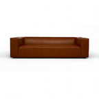 Atlantis 4 Seater Sofa Tan, front view on a white background