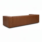 Atlantis 4 Seater Sofa Tan, rear view on a white background